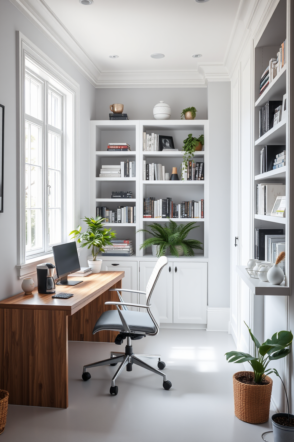 White Study Room Design Ideas 28