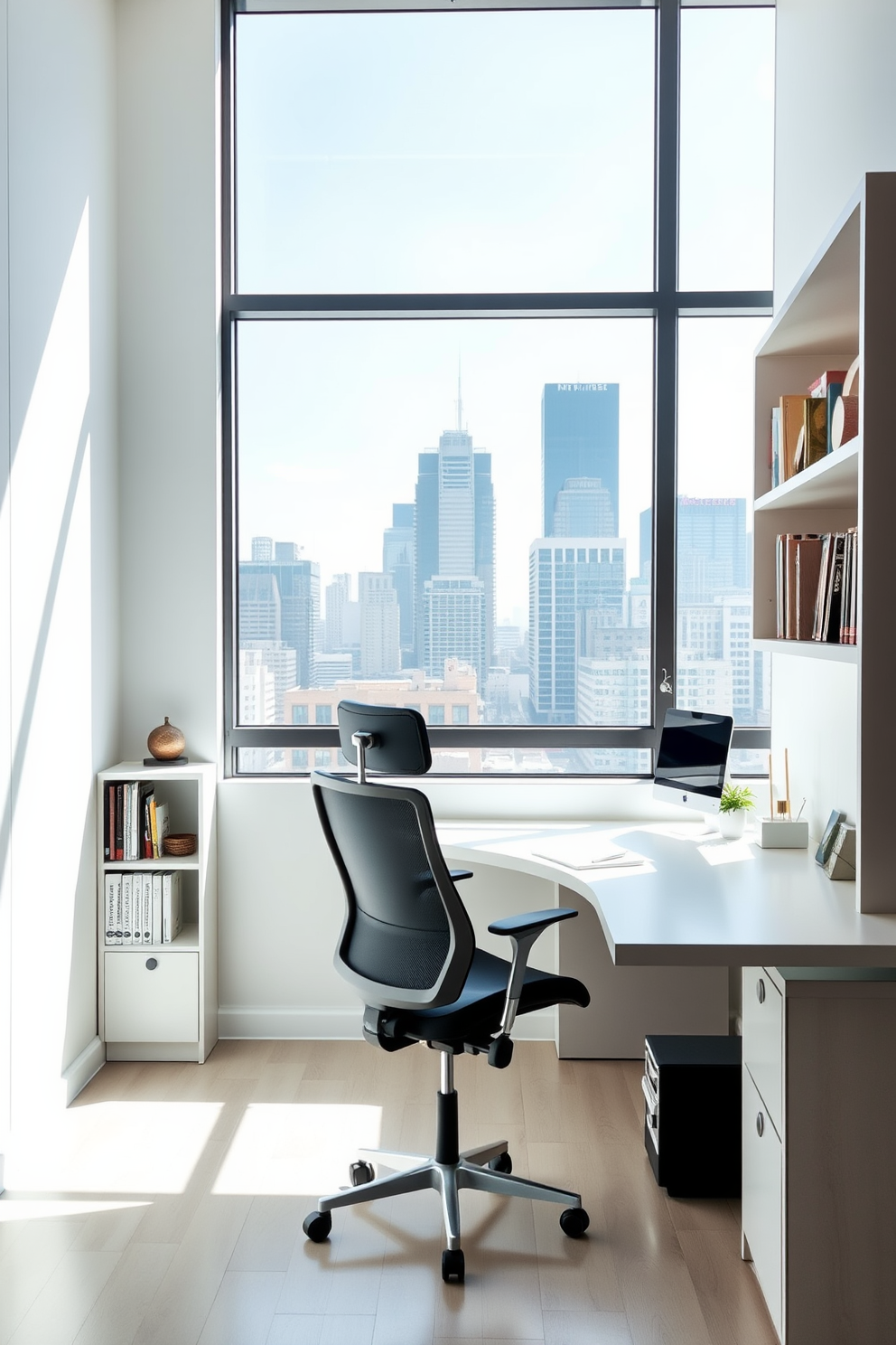 White Study Room Design Ideas 30