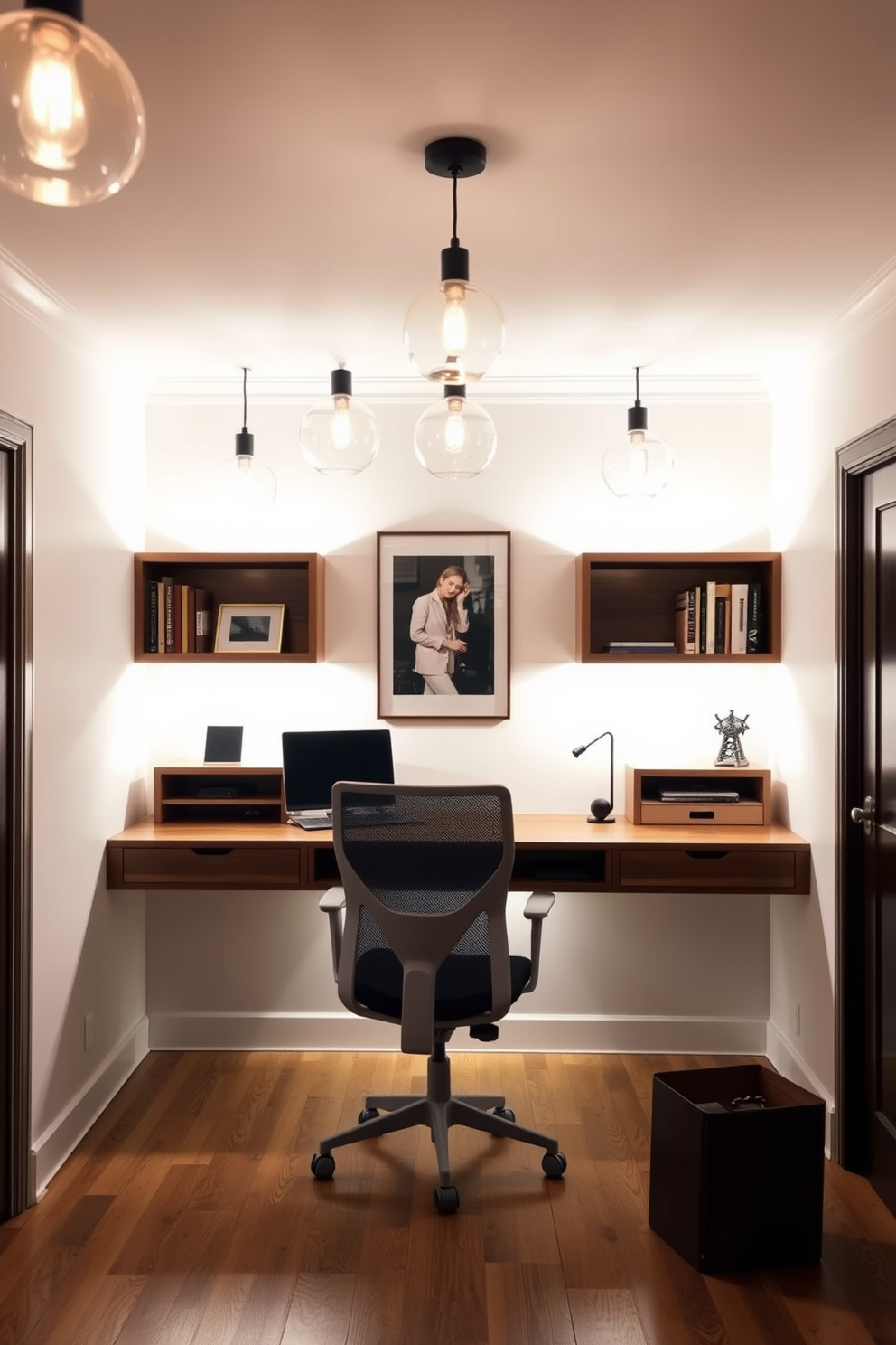 White Study Room Design Ideas 8