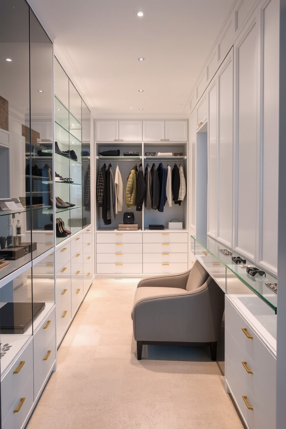 White Walk In Closet Design Ideas 11