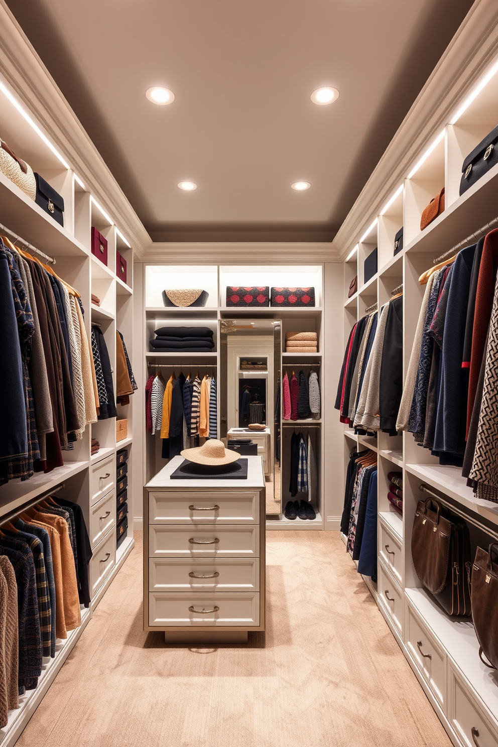 White Walk In Closet Design Ideas 28