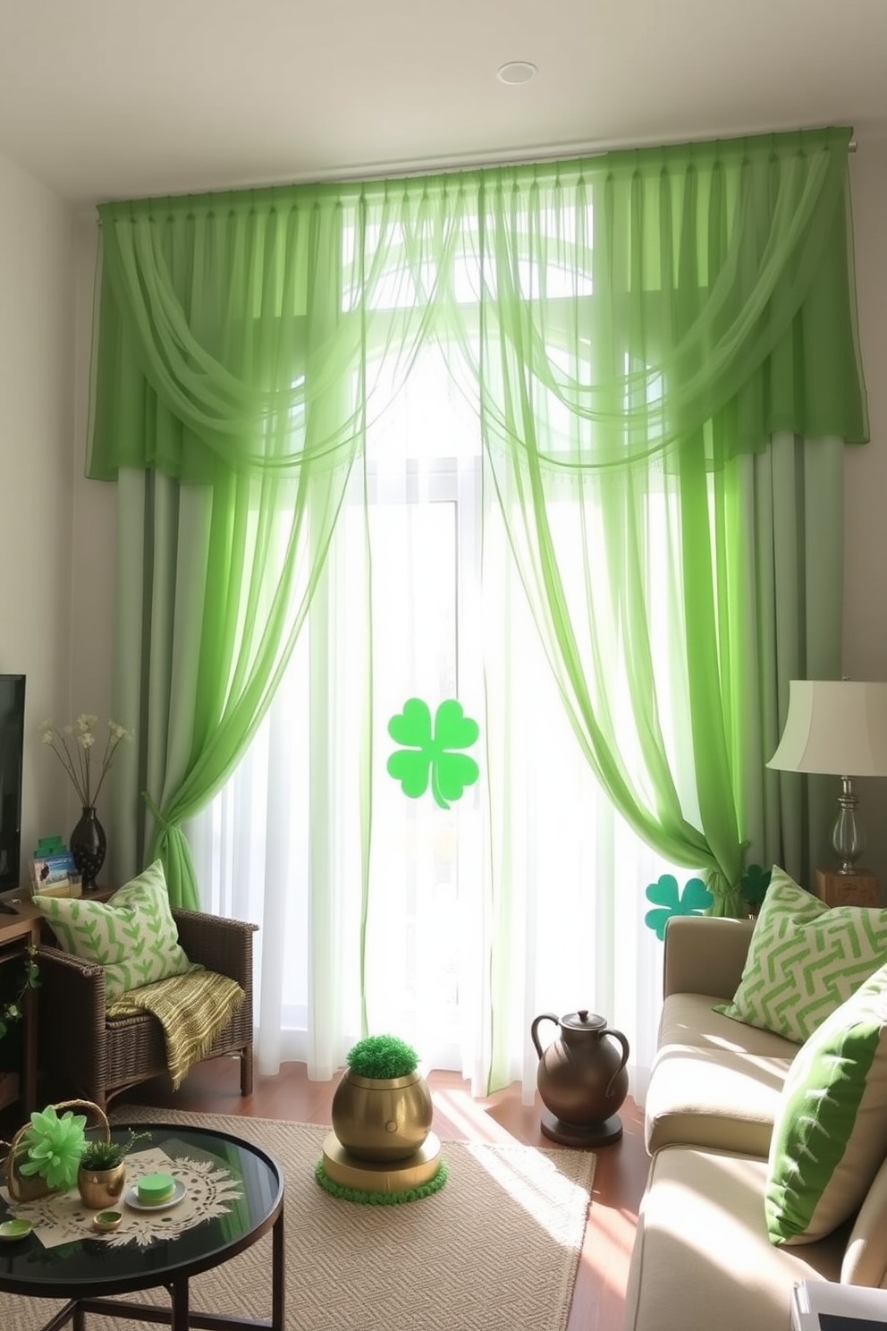 Window St Patricks Day Decorating Ideas 23