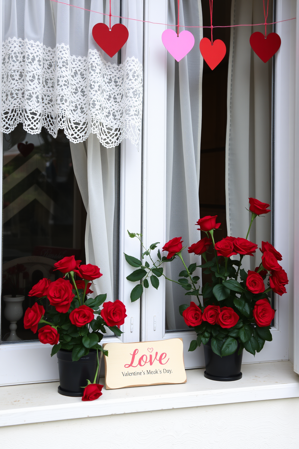 Window Valentines Day Decorating Ideas 19