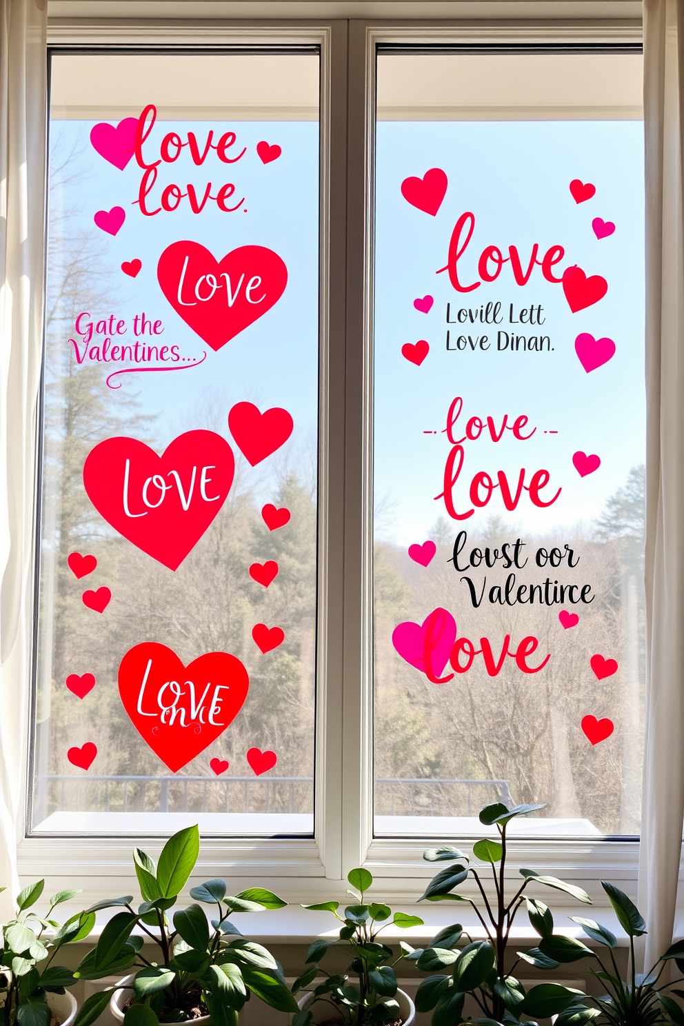 Window Valentines Day Decorating Ideas 3