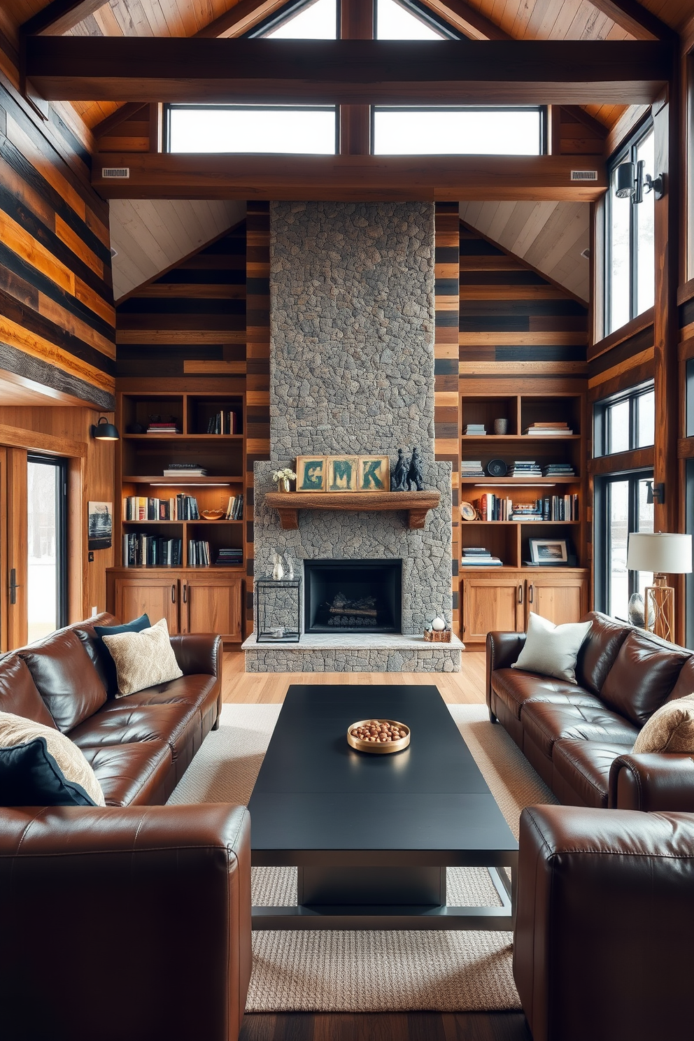 Wood Living Room Design Ideas 23