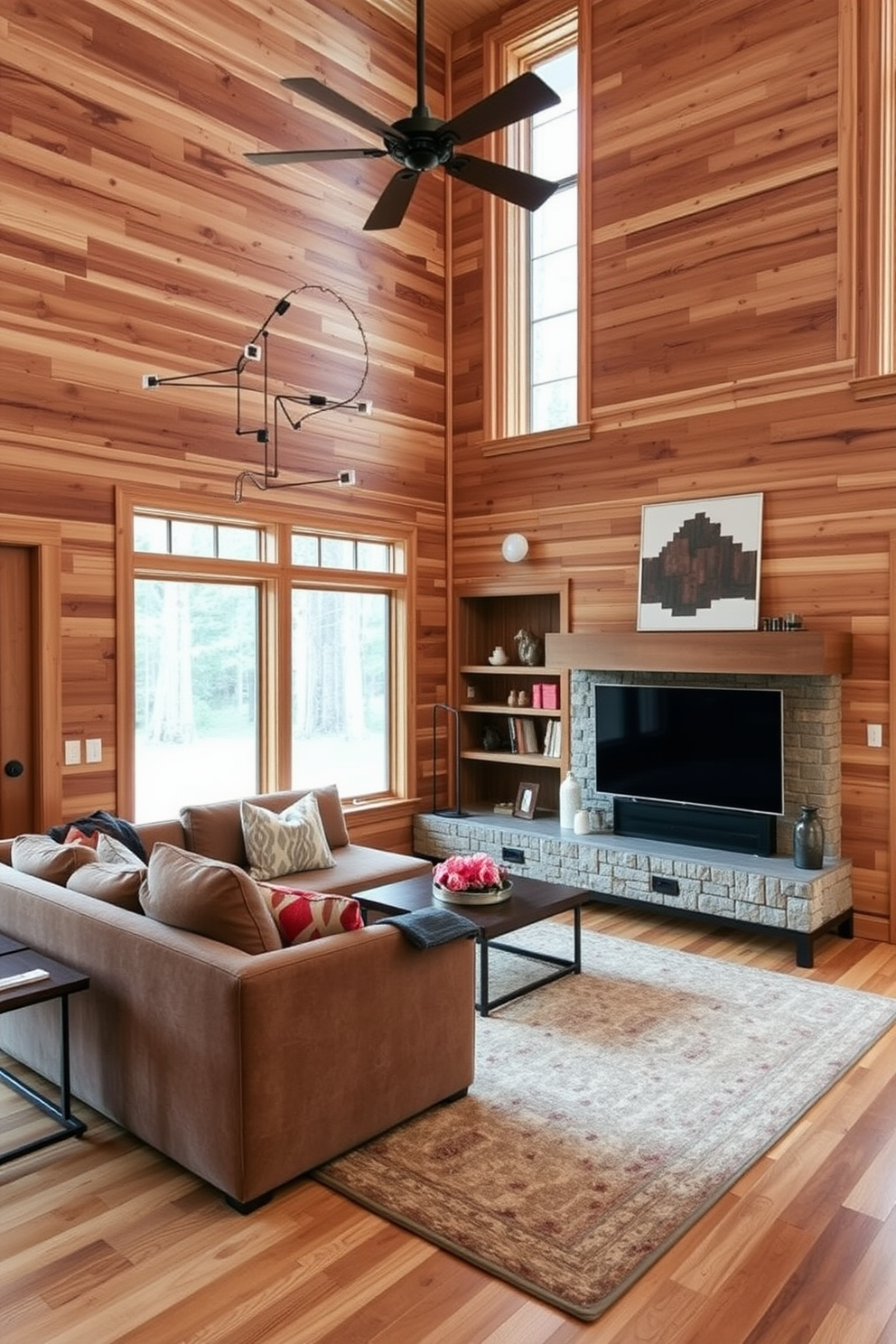 Wood Living Room Design Ideas 7