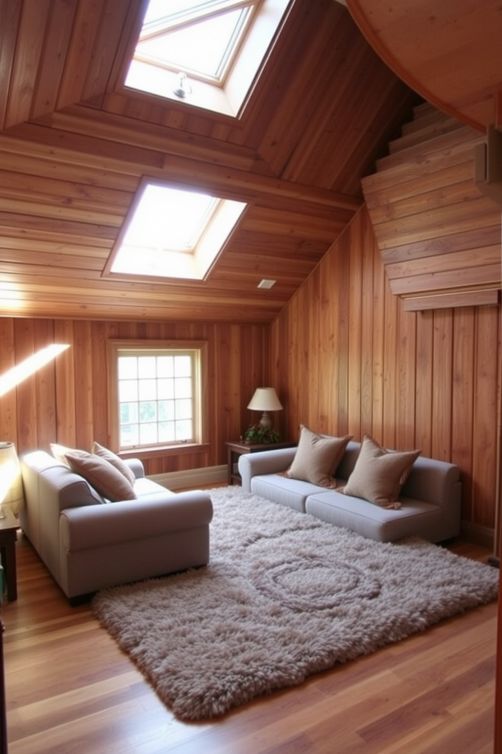 Wooden Attic Room Design Ideas 1