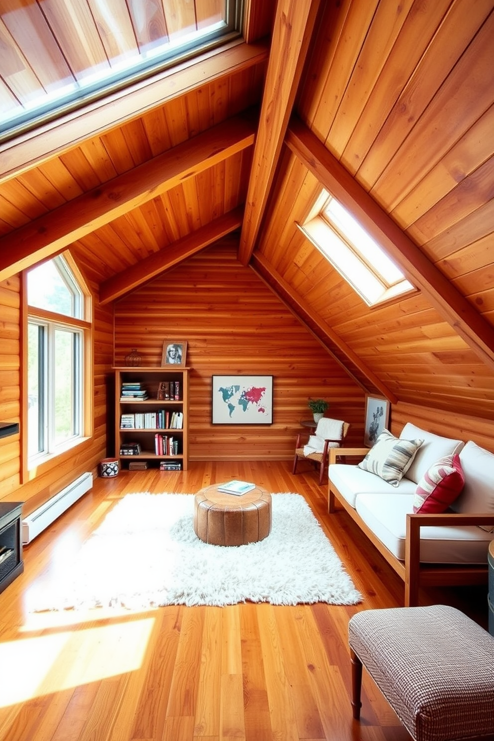 Wooden Attic Room Design Ideas 11