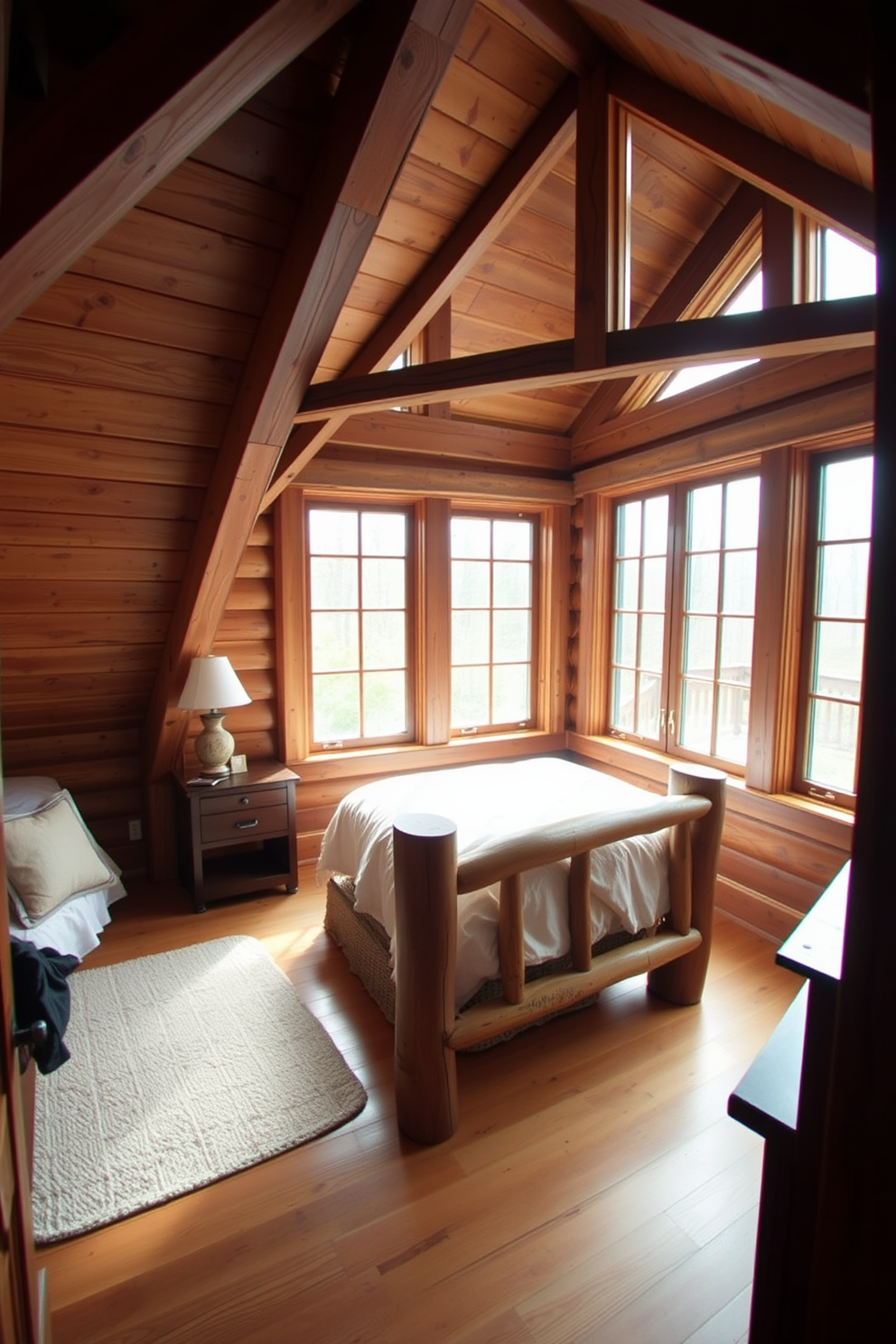 Wooden Attic Room Design Ideas 17