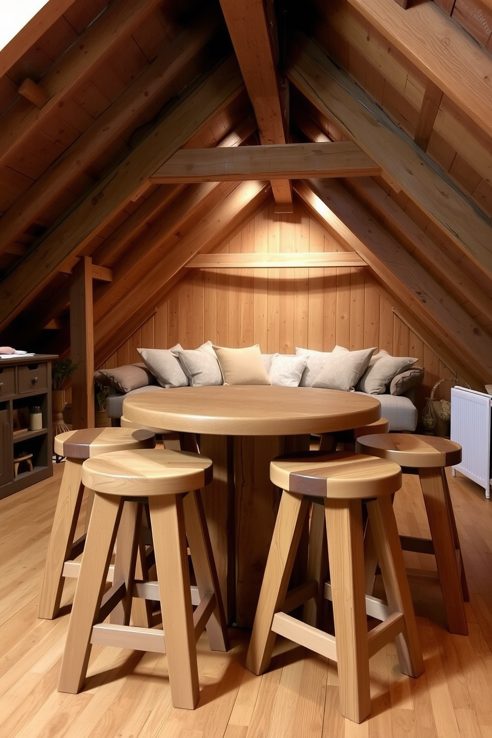 Wooden Attic Room Design Ideas 21