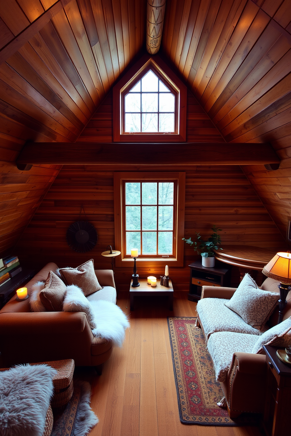 Wooden Attic Room Design Ideas 27