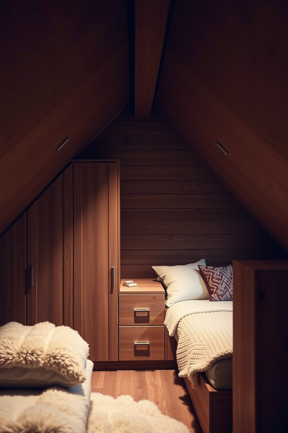 Wooden Attic Room Design Ideas 29