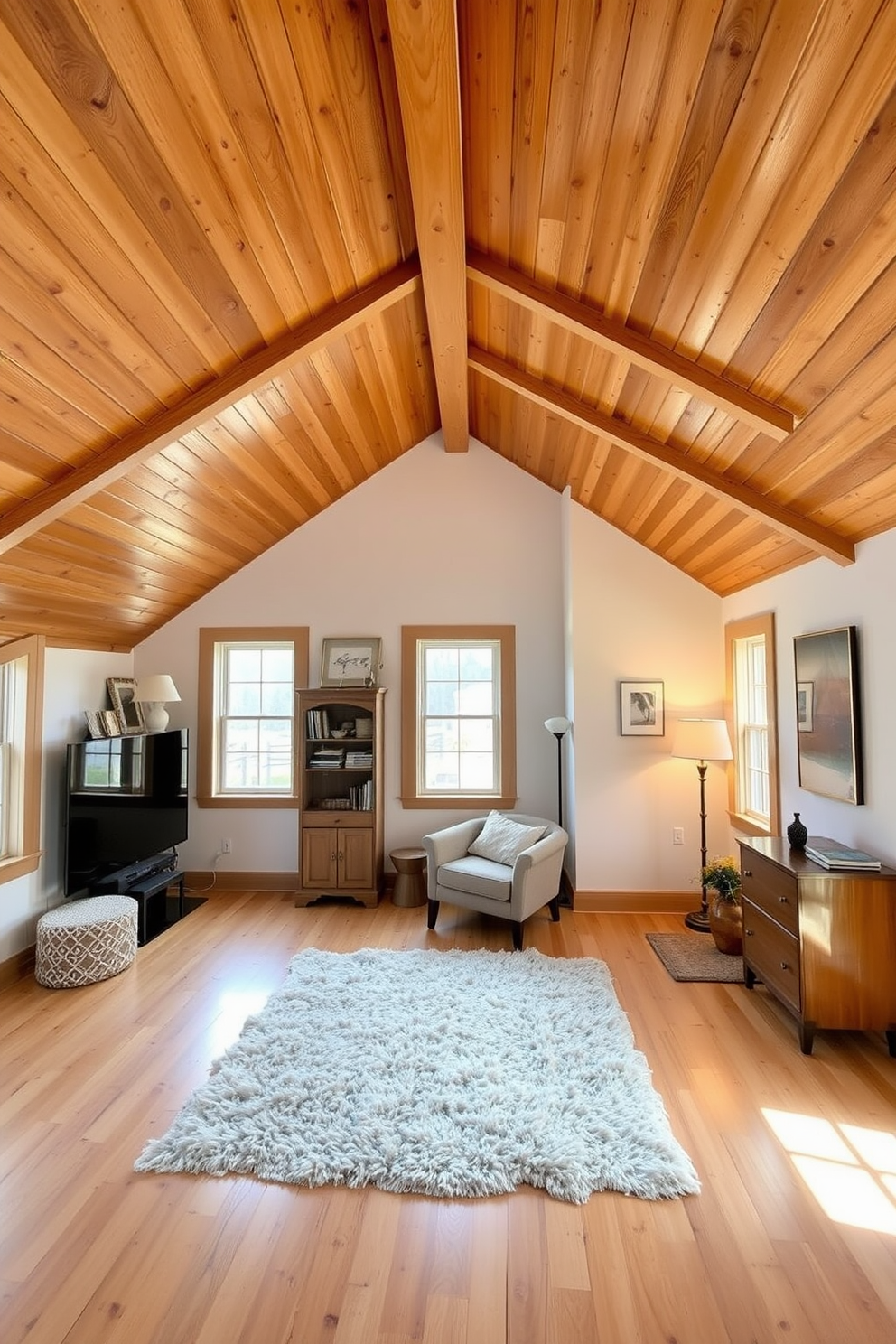 Wooden Attic Room Design Ideas 5