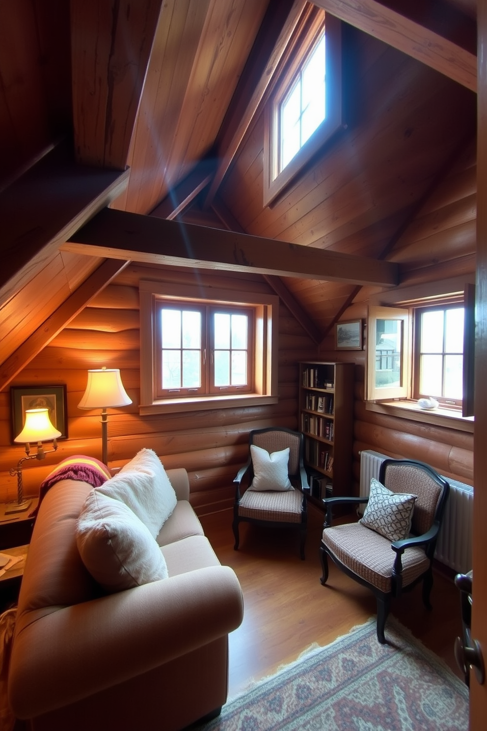 Wooden Attic Room Design Ideas 7