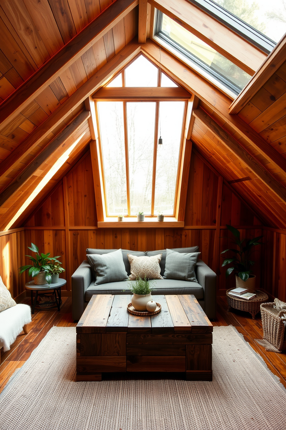 Wooden Attic Room Design Ideas 9