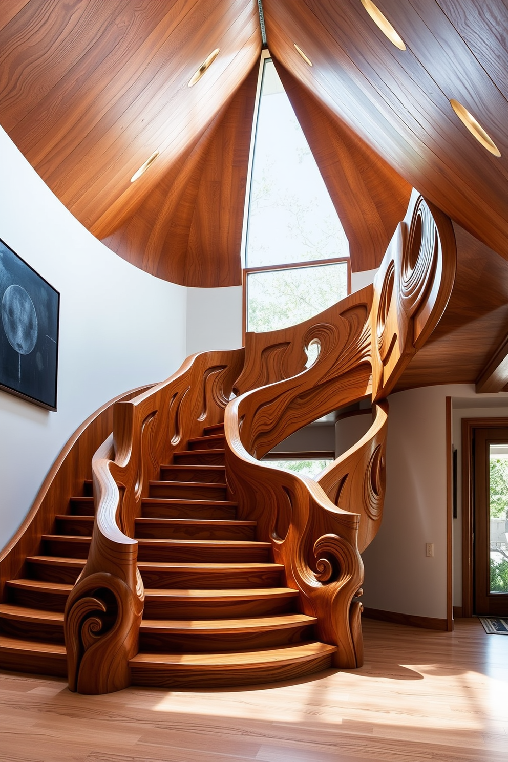 Wooden Staircase Design Ideas 22