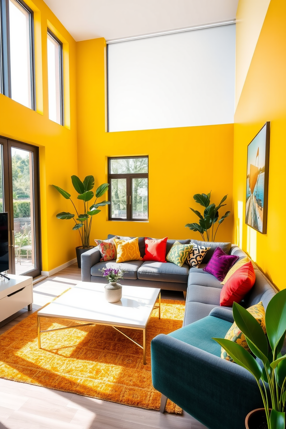 Yellow Apartment Design Ideas 1