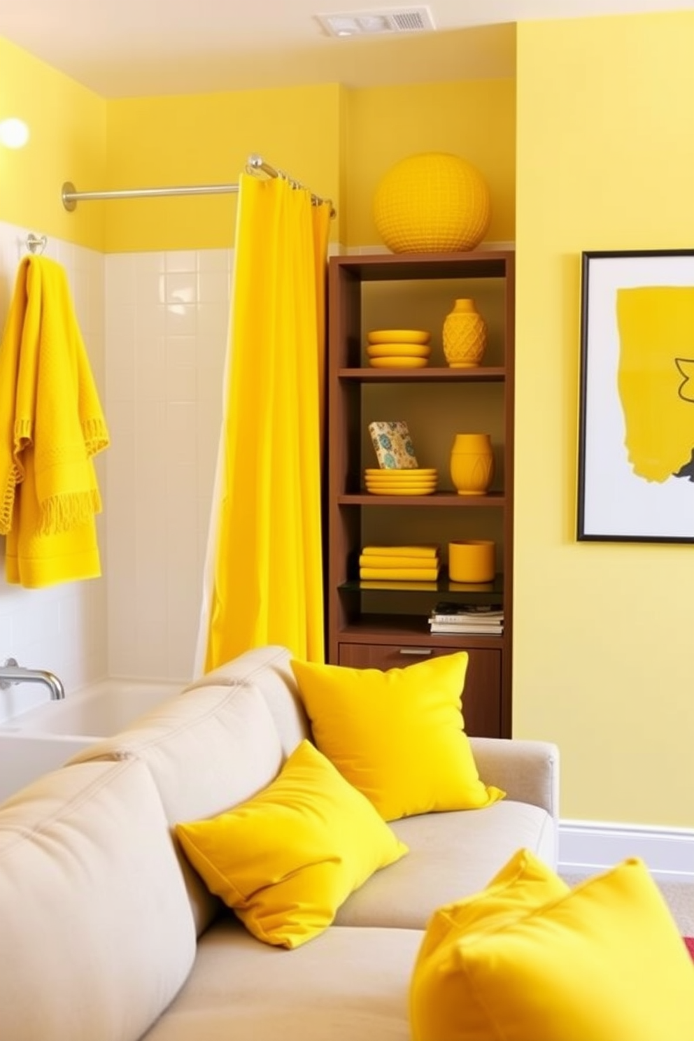 Yellow Apartment Design Ideas 10