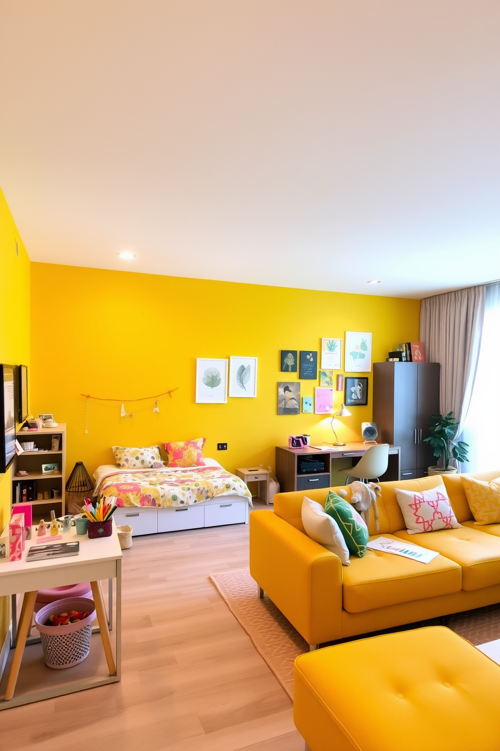 Yellow Apartment Design Ideas 30