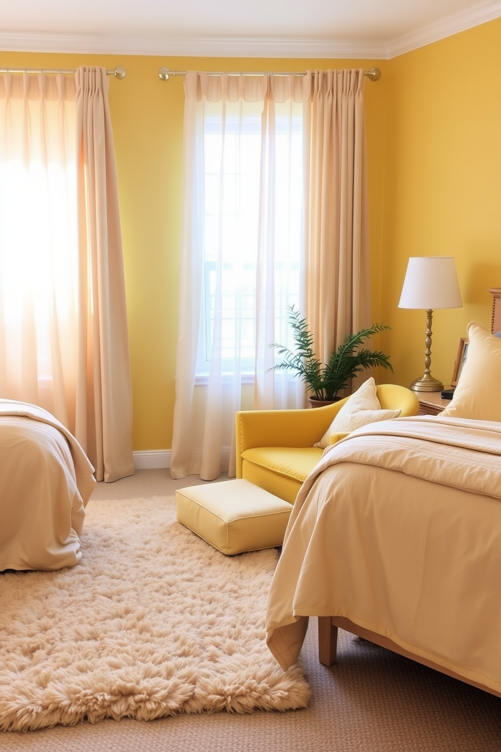 Yellow Bedroom Design Ideas 22