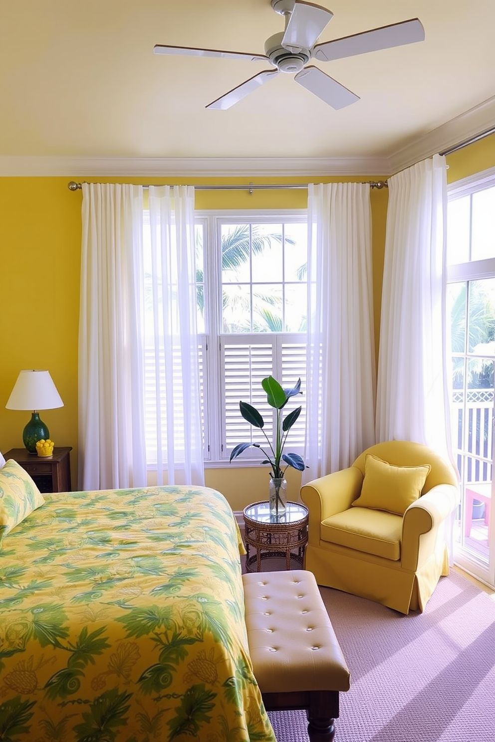 Yellow Bedroom Design Ideas 23