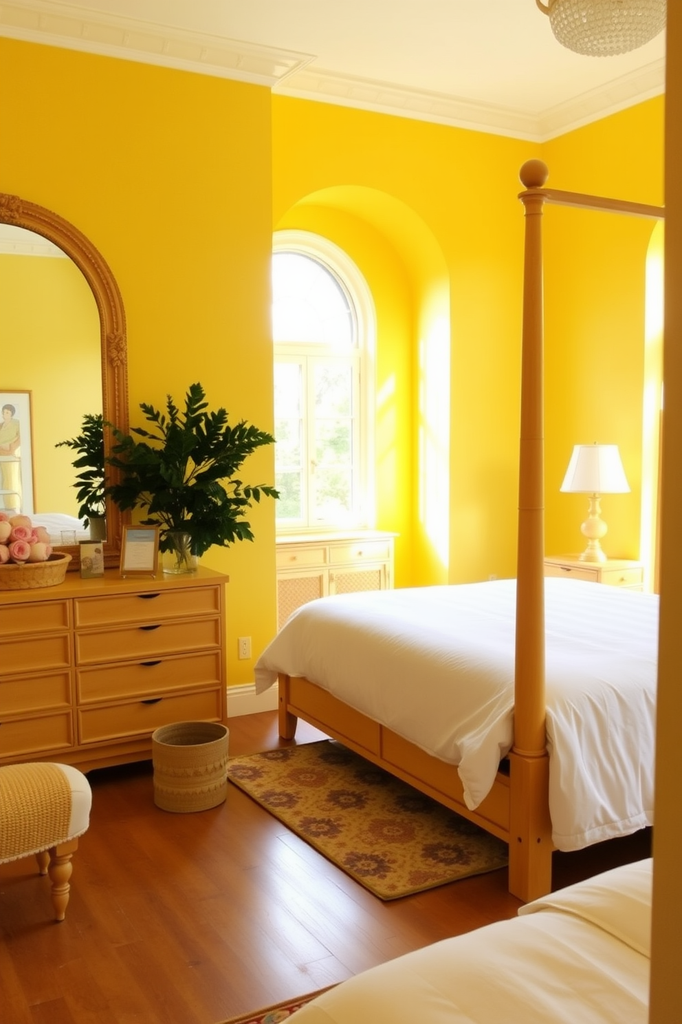 Yellow Bedroom Design Ideas 24