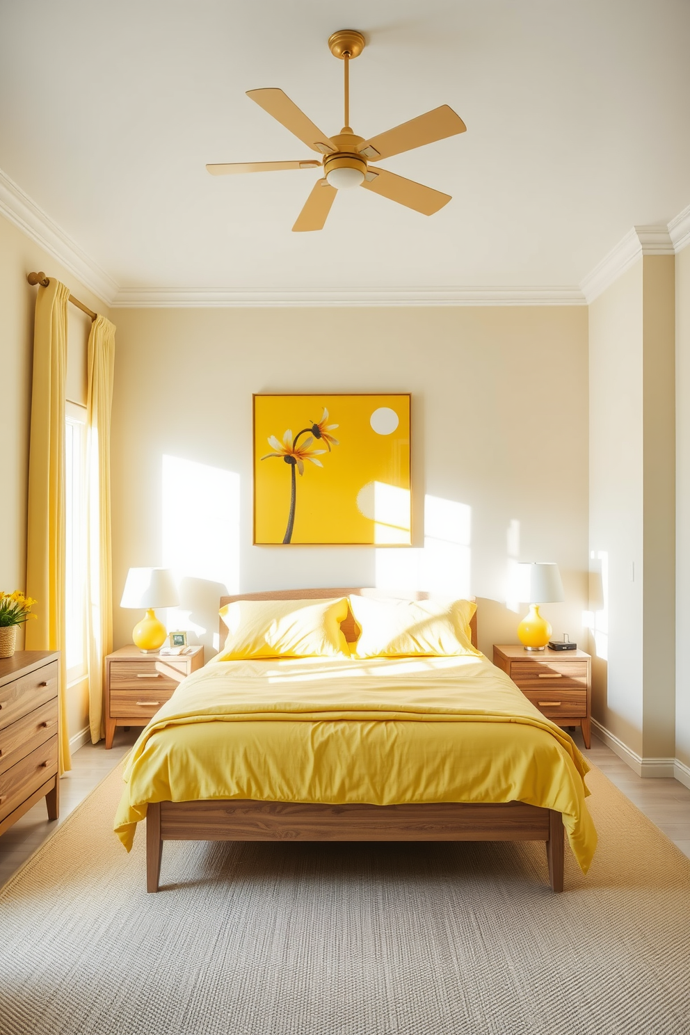 Yellow Bedroom Design Ideas 9