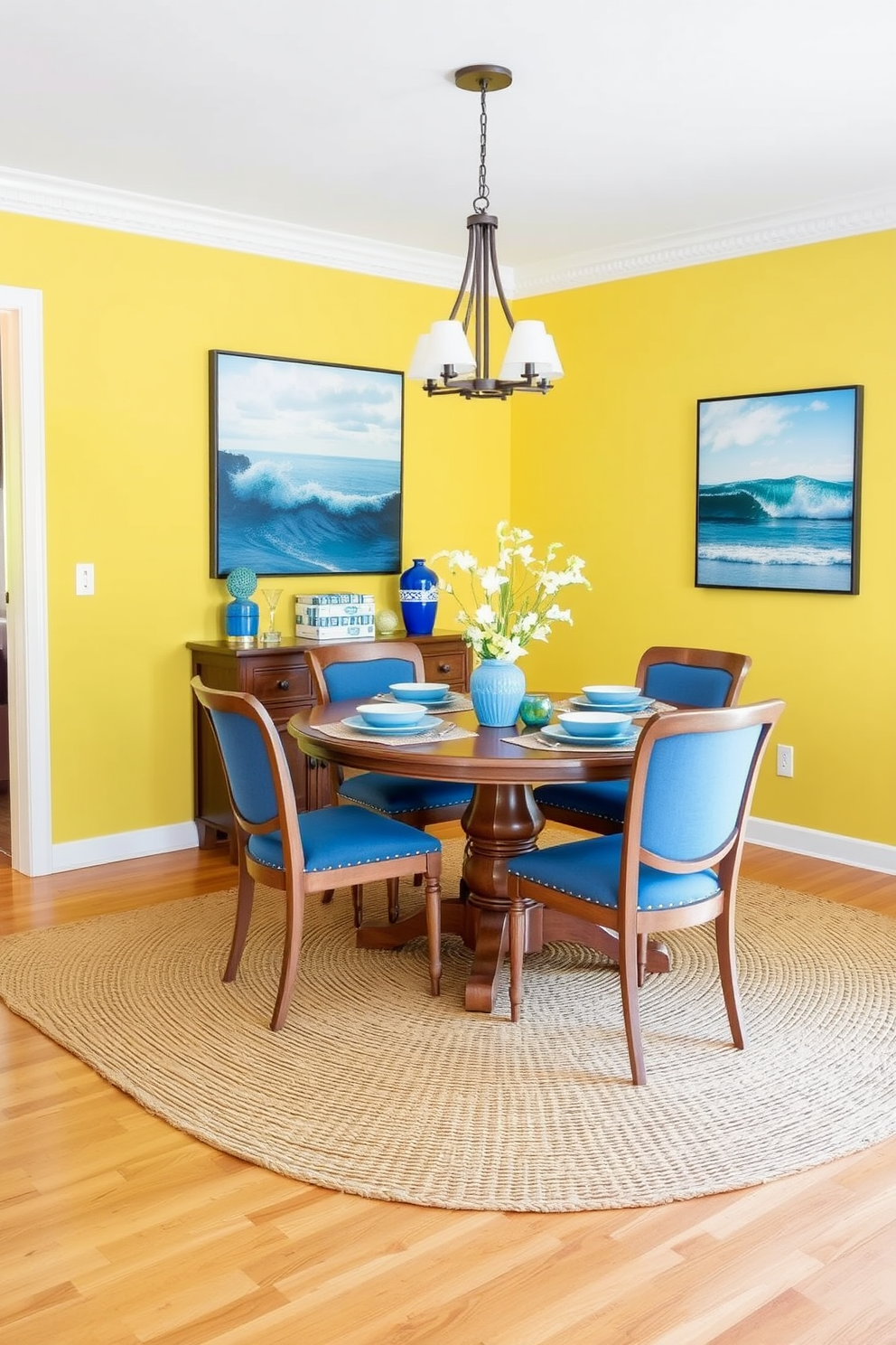 Yellow Dining Room Design Ideas 15