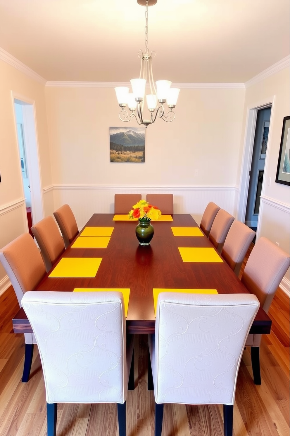 Yellow Dining Room Design Ideas 17