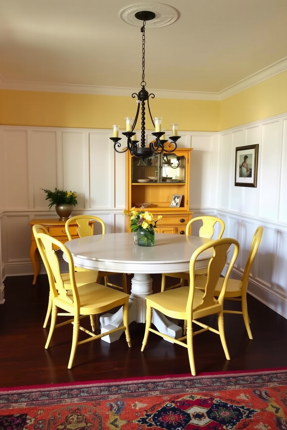 Yellow Dining Room Design Ideas 24