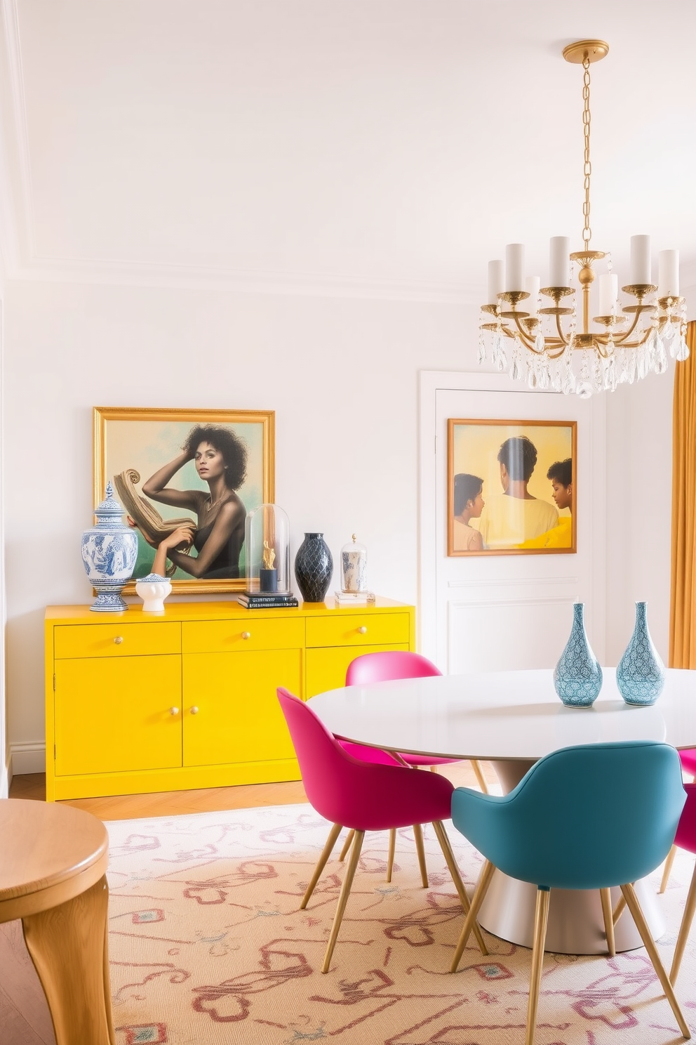 Yellow Dining Room Design Ideas 30