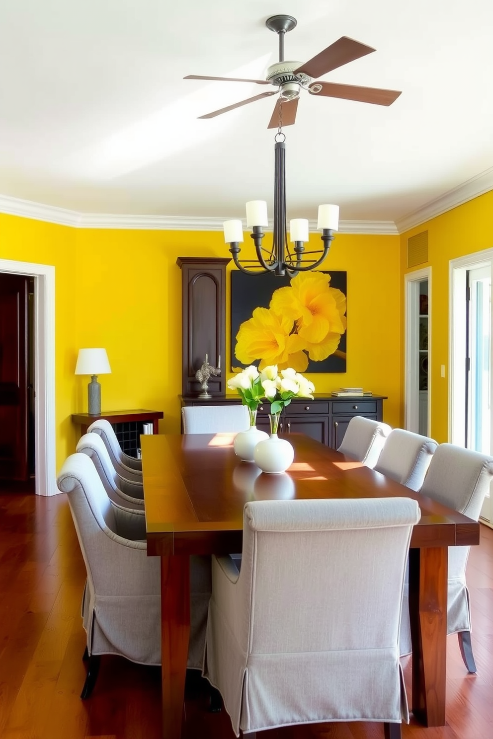 Yellow Dining Room Design Ideas 4