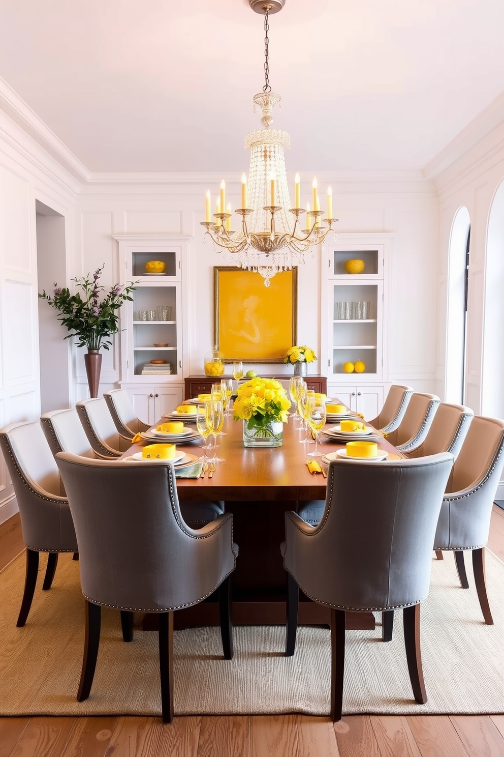 Yellow Dining Room Design Ideas 6