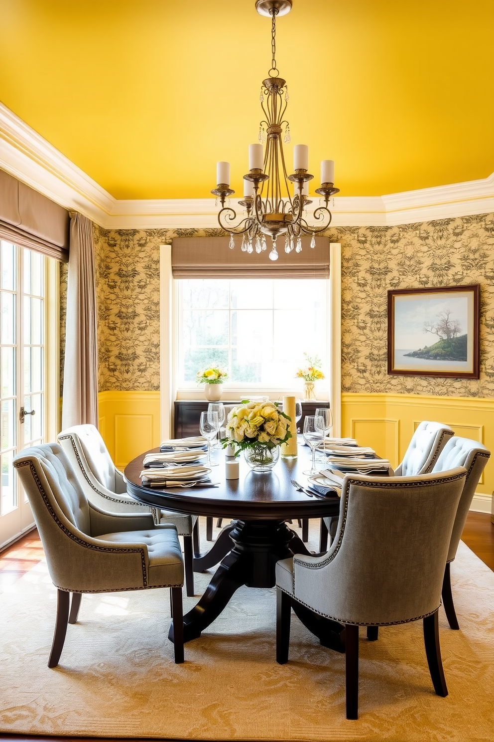 Yellow Dining Room Design Ideas 7