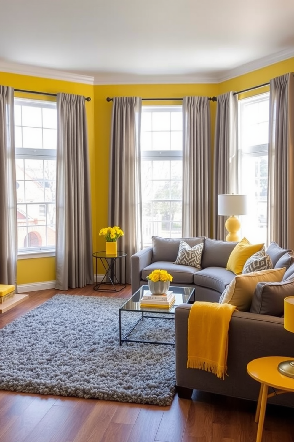 Yellow Family Room Design Ideas 2