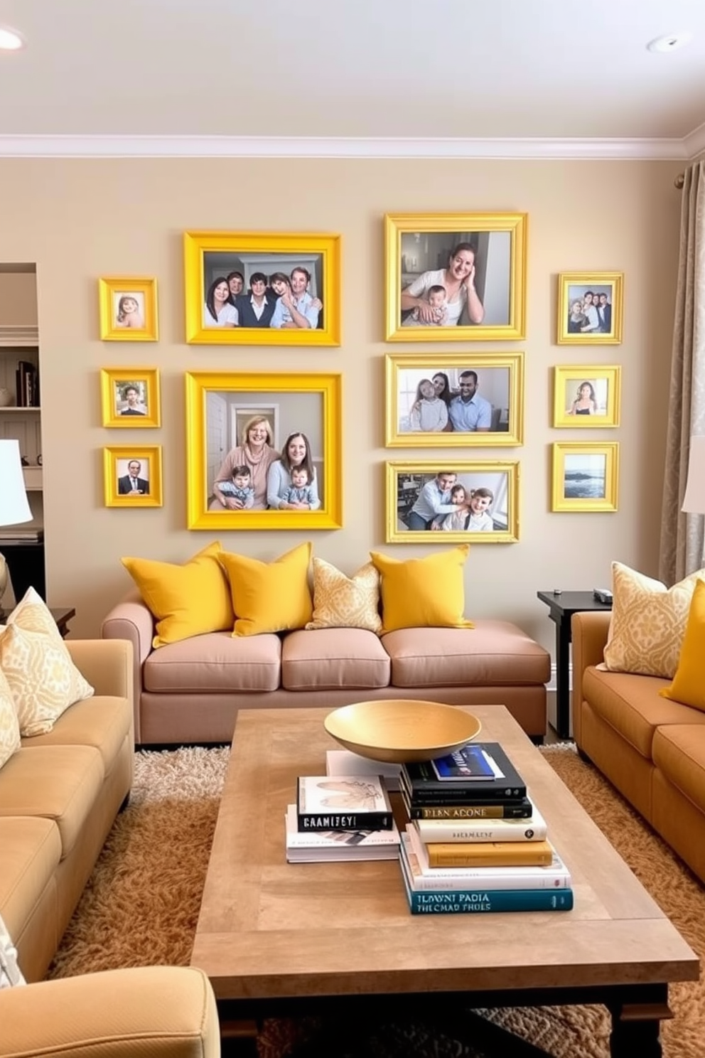 Yellow Family Room Design Ideas 28