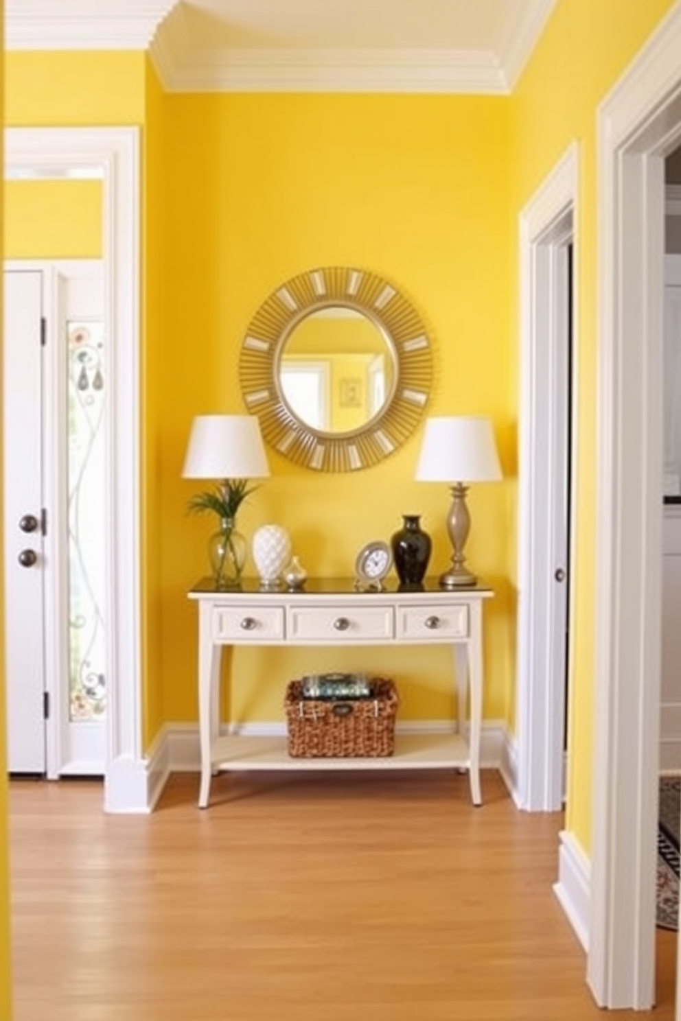 Yellow Foyer Design Ideas 1