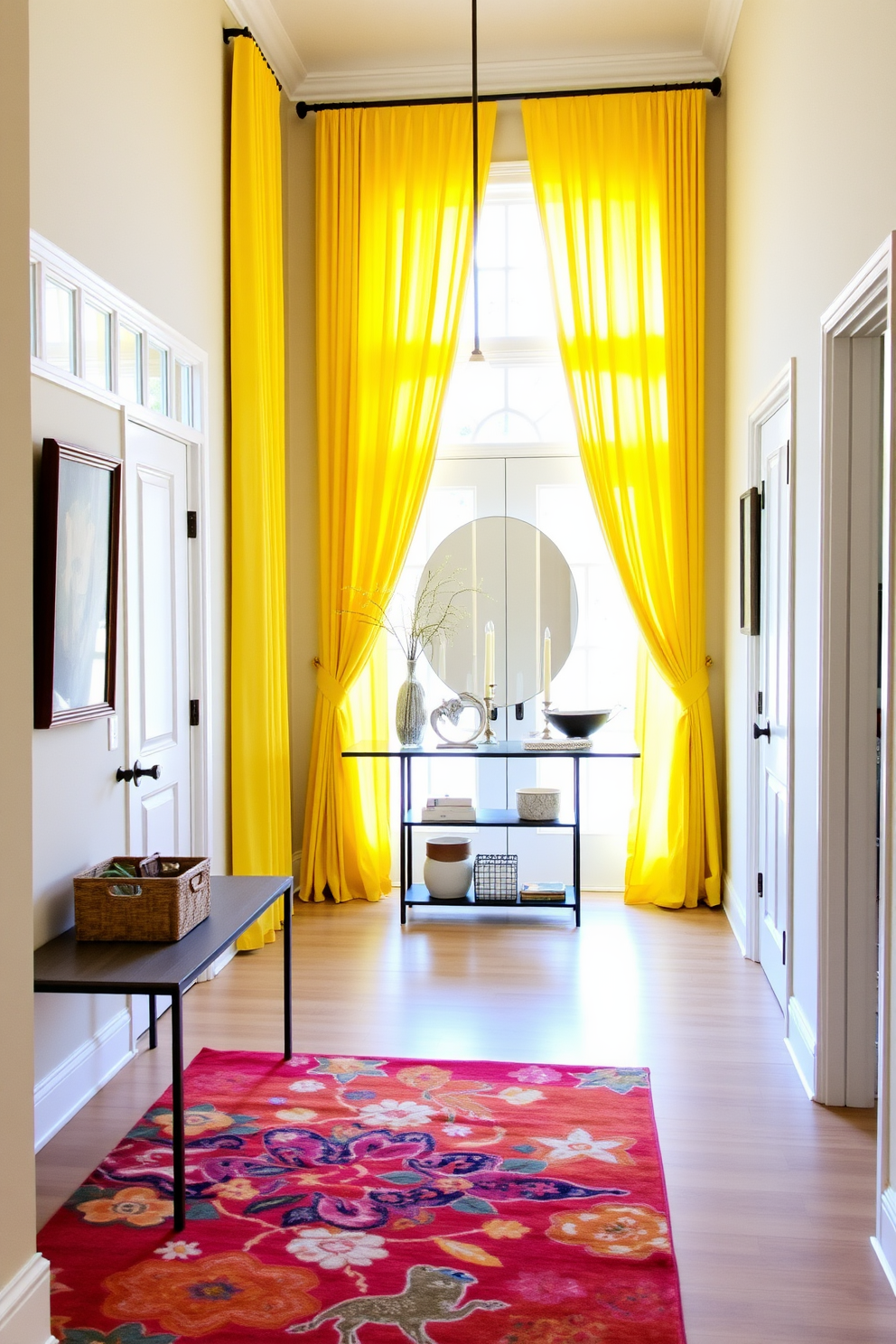 Yellow Foyer Design Ideas 14