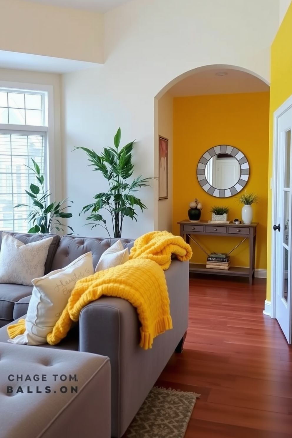 Yellow Foyer Design Ideas 15