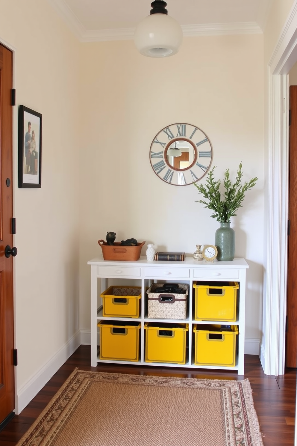 Yellow Foyer Design Ideas 16