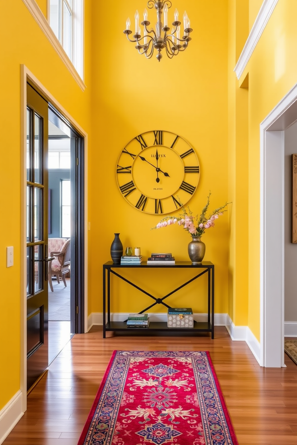 Yellow Foyer Design Ideas 17