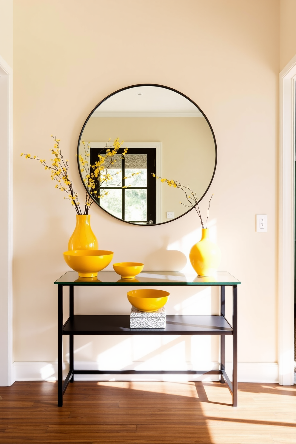 Yellow Foyer Design Ideas 22