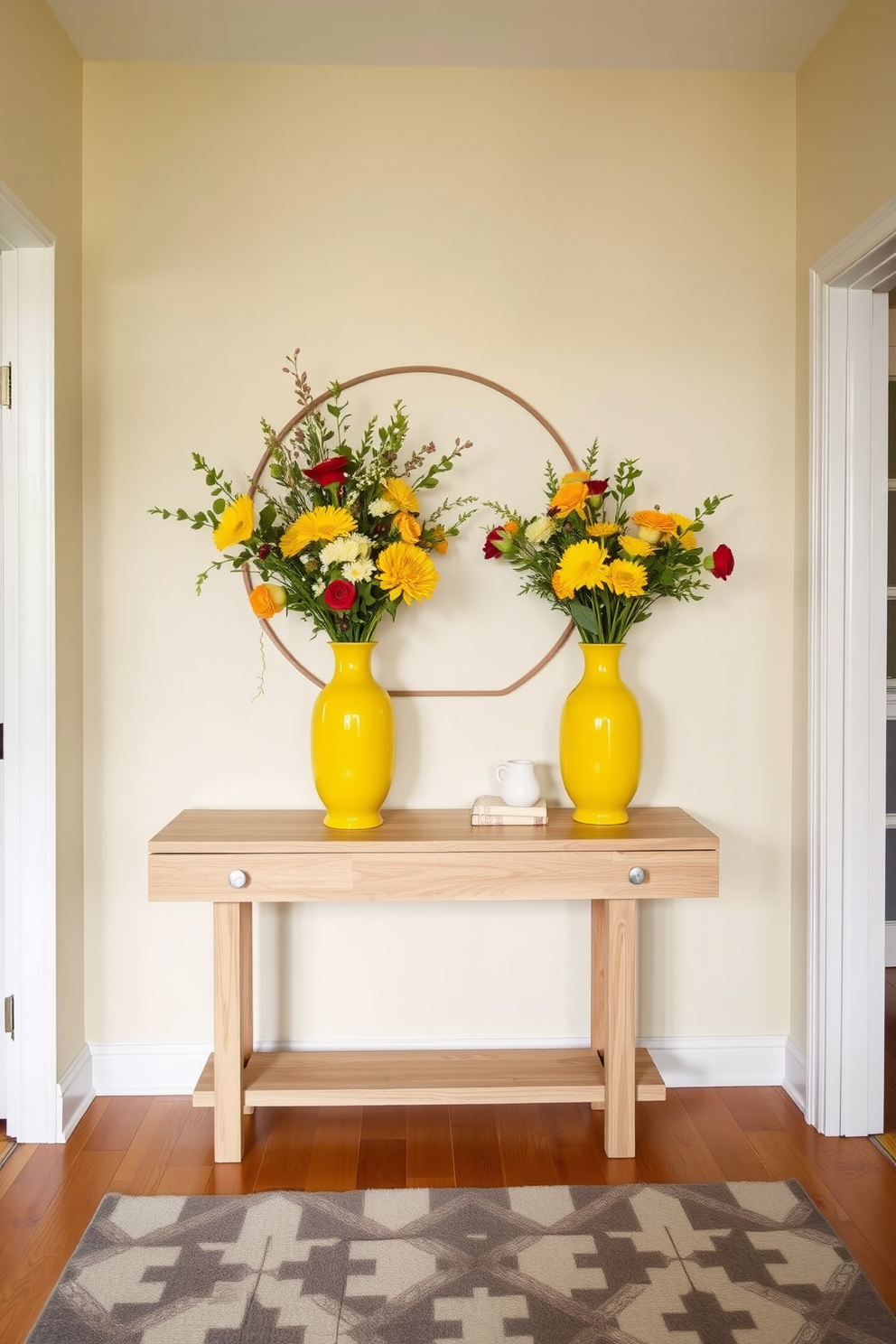 Yellow Foyer Design Ideas 26