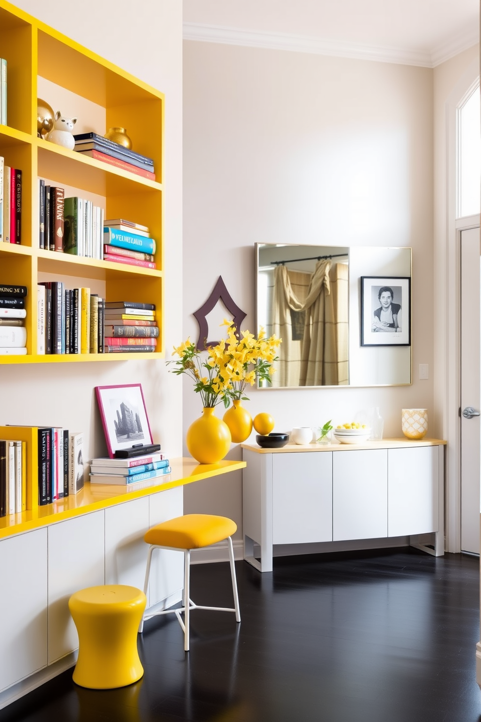 Yellow Foyer Design Ideas 27