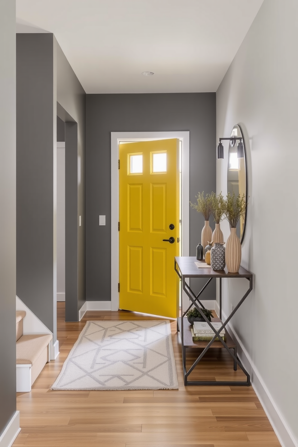 Yellow Foyer Design Ideas 3