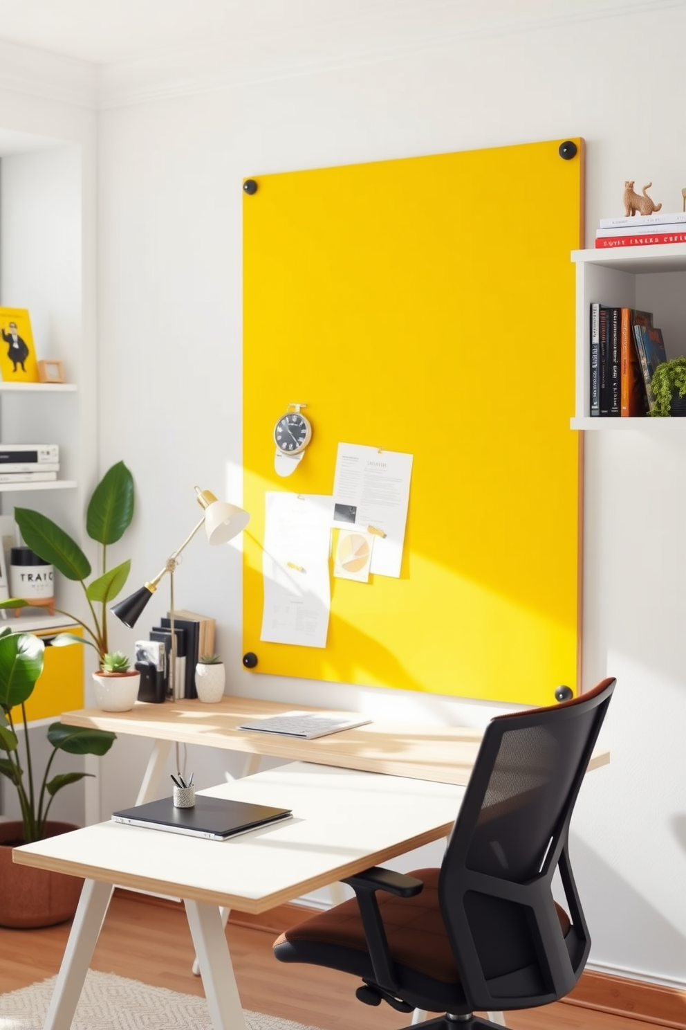 Yellow Home Office Design Ideas 19