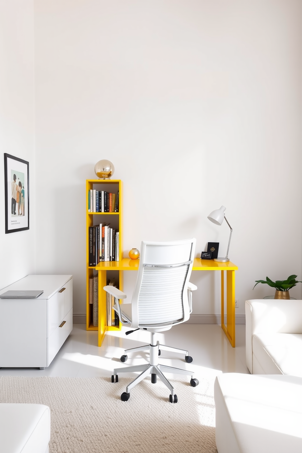 Yellow Home Office Design Ideas 2