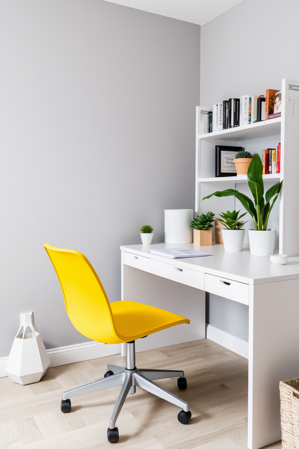 Yellow Home Office Design Ideas 7