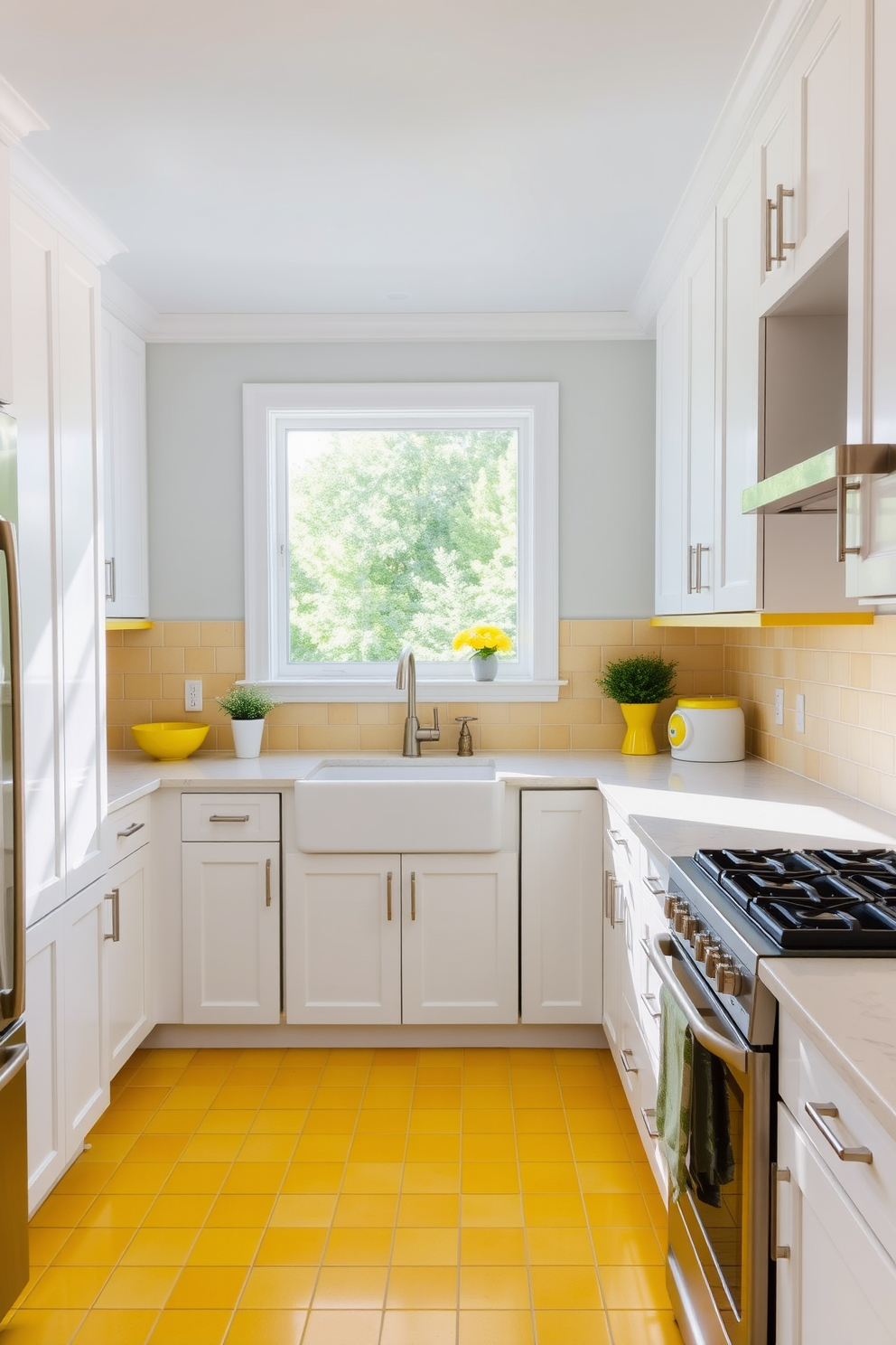 Yellow Kitchen Design Ideas 24