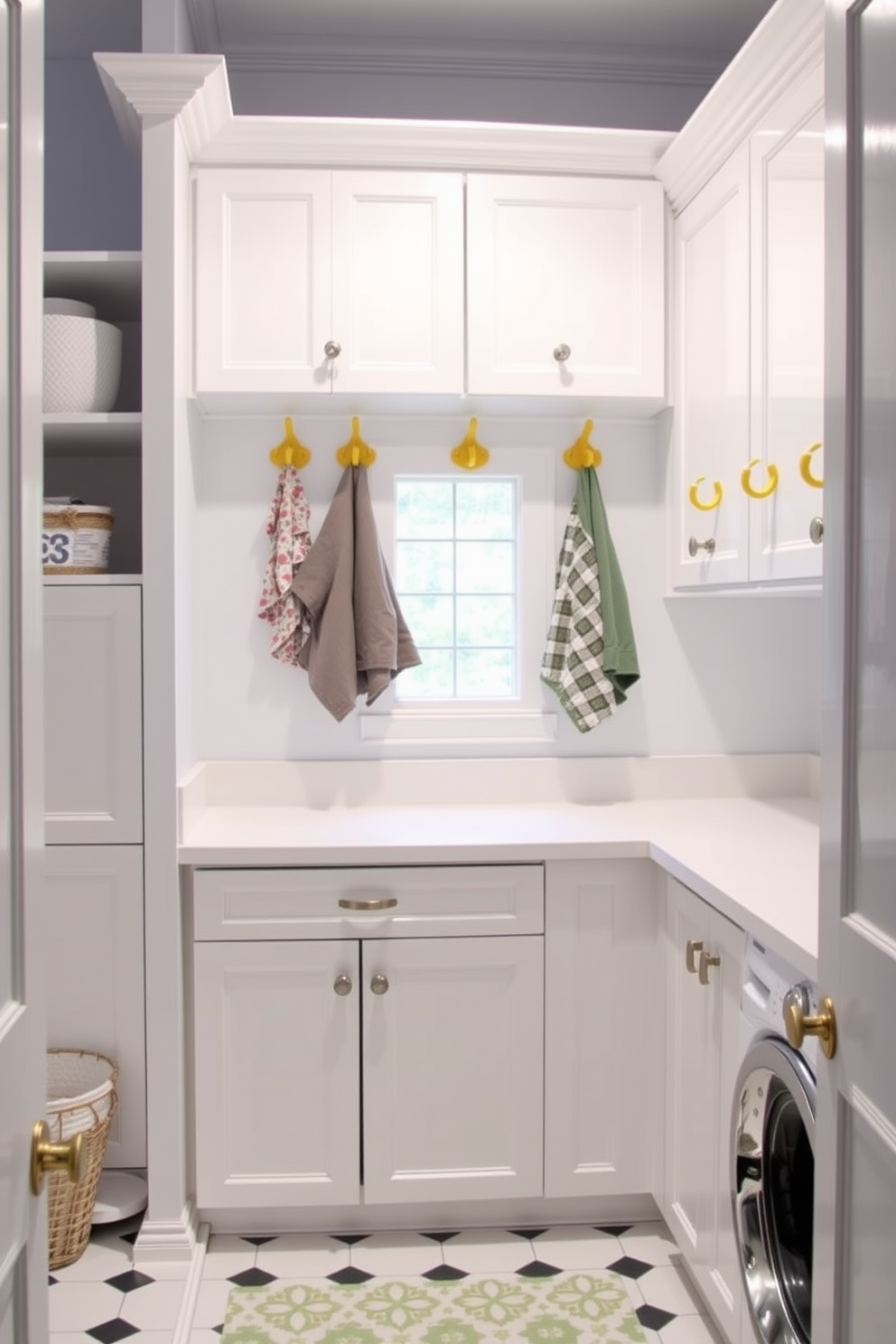 Yellow Laundry Room Design Ideas 14